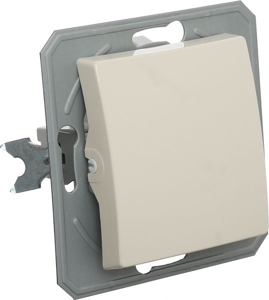 Вимикач одноклавішний TEM Ekonomik без підсвітки 10 А 250В слонова кістка SE10IWXO-U