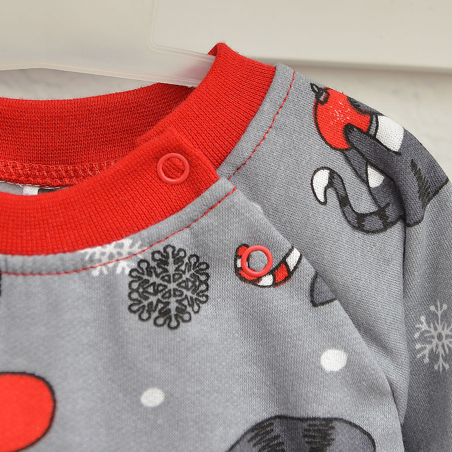 Ромпер-реглан унісекс Blanka Киця р.74-80 сірий 110892