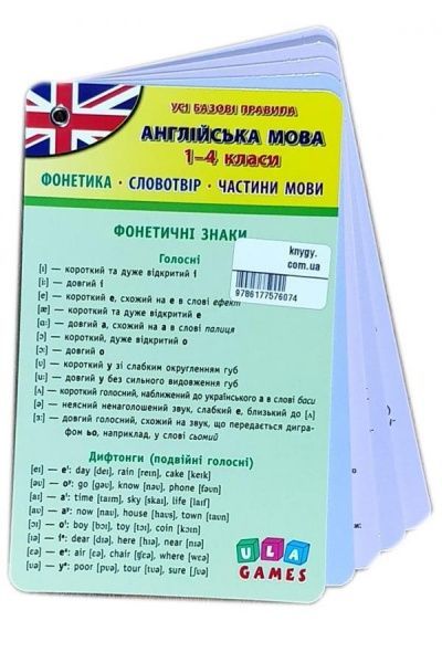 Книга «Усі базові правила Англійська мова. 1-4 класи» 978-617-7576-07-4