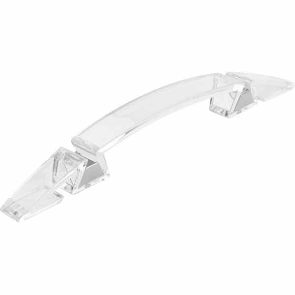Мебельная ручка скоба Poliplast 128 мм 0046BTRAC прозрачный