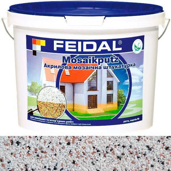 Декоративная штукатурка мозаичная Feidal Mosaikputz mini A12 25 кг белыйбежевыйчерный