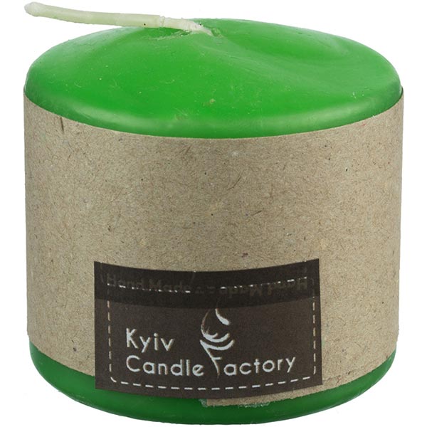 Свічка Candle Factory EcoLife зелена 60 мм