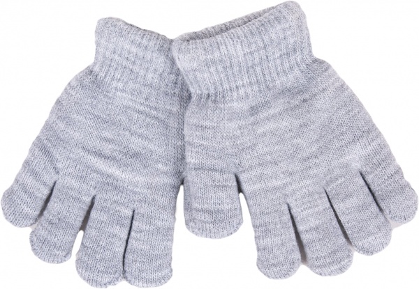 Рукавички YO! RED-0104C-AA50 р.14 сірий 