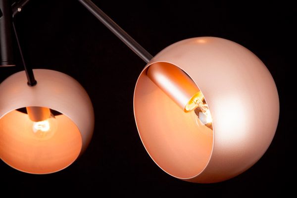 Люстра підвісна Strotskis Corte 6x40 Вт E14 перлисте золото/чорний 70057/6 