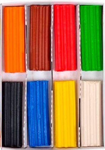 Пластилін восковий TRAVEL KIDS 8 кольорів 96 г Western Industrial Group