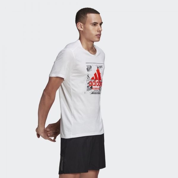 Футболка Adidas FAST GFX Tee FJ4997 M білий