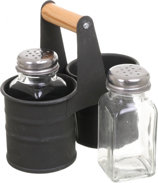 Набор для специй в металлической подставке 7х13х13.5 см Koopman