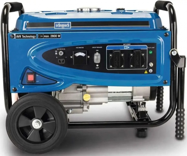 Генератор Scheppach 2,5 кВт/2,8 кВт 12 В SG3200X бензин