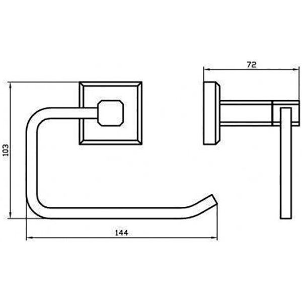 Держатель для туалетной бумаги Aqua Rodos Leonardo 9916