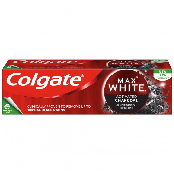 Зубная паста Colgate Max White Activ Charcoal 75 мл