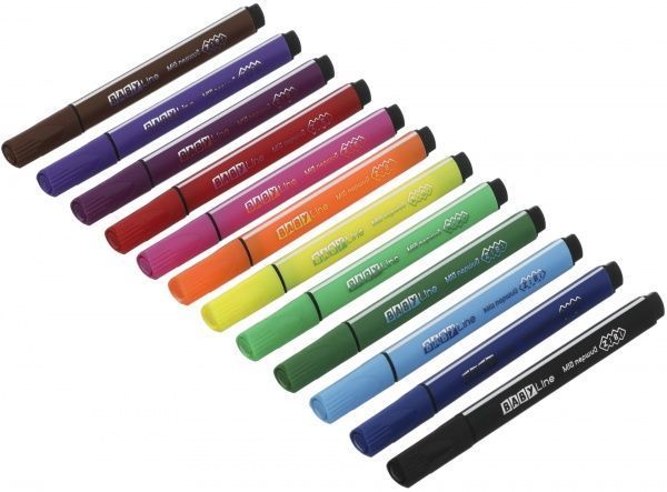 Набір фломастерів BABY Line Jumbo 12 кольорів ZiBi