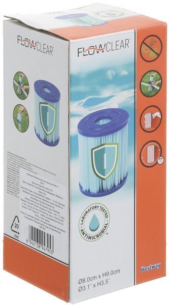 Сменный картридж для фильтра Bestway 8*9см (I), 58510