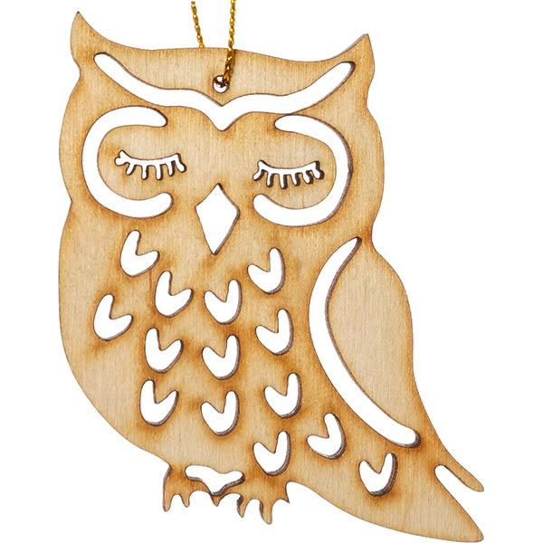 Украшение новогоднее Сова с закрытыми глазами 5990
