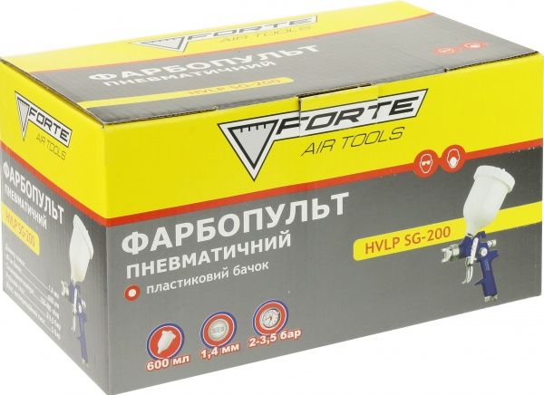 Краскопульт пневматический Forte SG-200