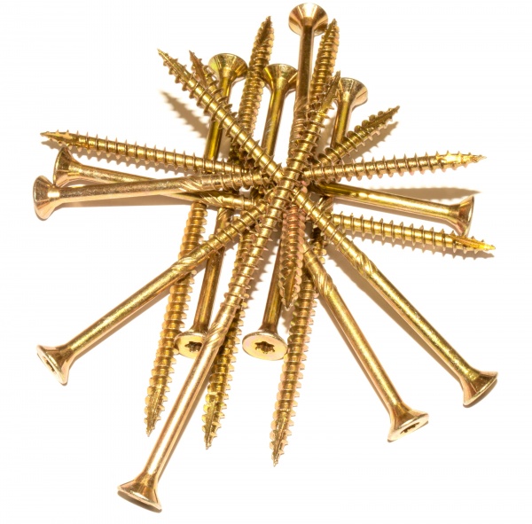 Шуруп конструкционный 5x100 мм желтый цинк