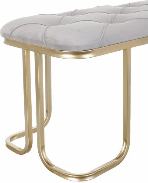 Банкетка 107х34х35 см серый 