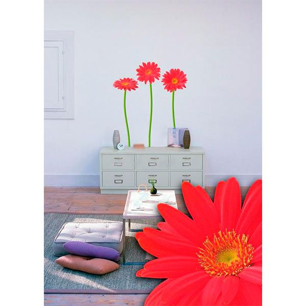 Декоративная наклейка Герберы