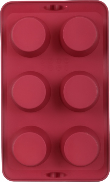 Форма для кексів Magic Ring Хвиляста 30х19х4, 1 см 6 шт. бордо Flamberg Smart Kitchen