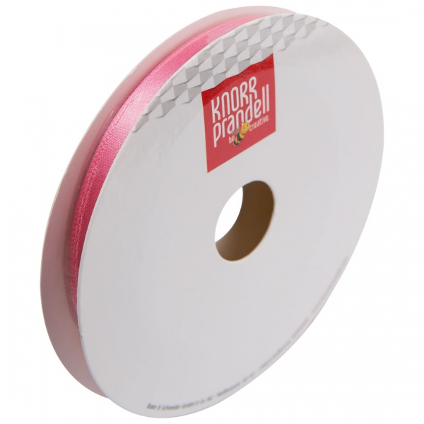 Стрічка декоративна Knorr Prandell Стрічка сатинова ribbon 6mm 10m rose 0,6 см 10 м рожевий 
