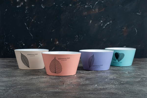 Салатник Minimalism 480 мл бежевый (HTK-017) Limited Edition