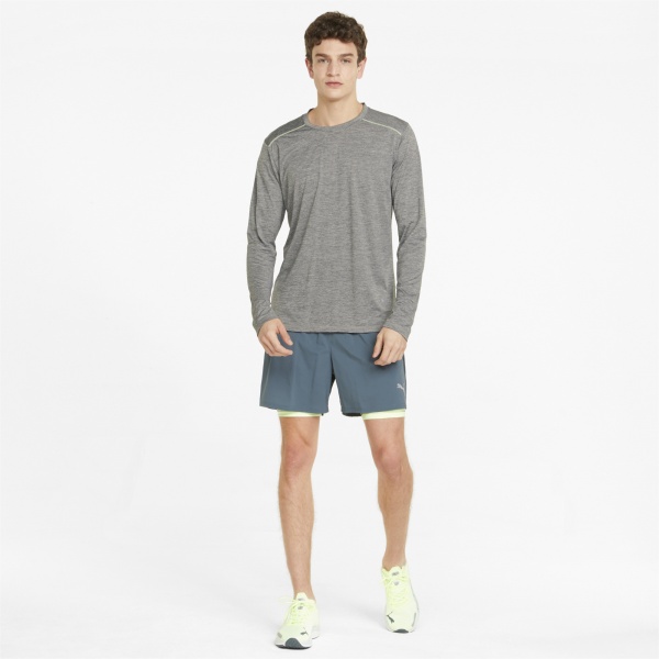 Футболка Puma RUN LS Tee M 52140303 р.S сірий