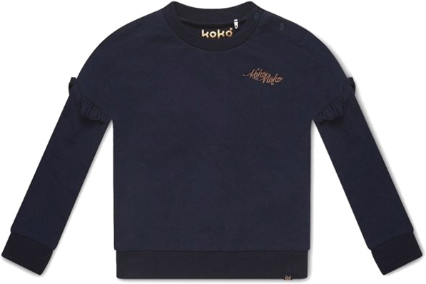 Свитшот для девочки Koko Noko р.110116 темно-синий WN900 
