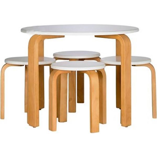 Ігровий столик d 700 мм бук/білий