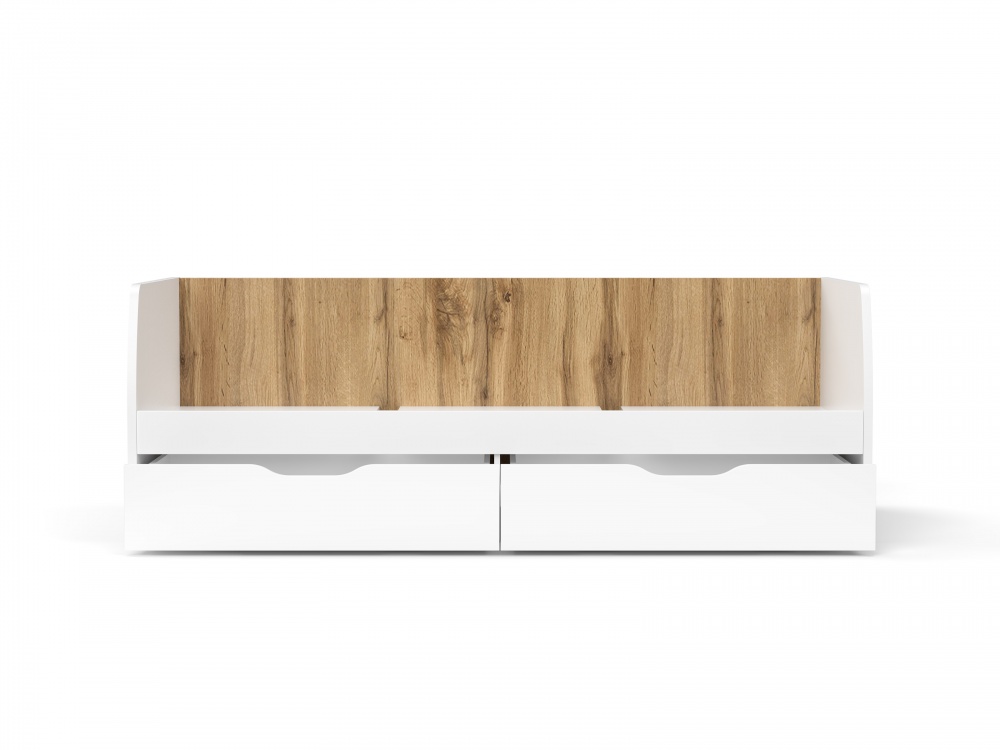 Кровать детская Accord LANA 90x200 см платиновый белый/дуб вотан