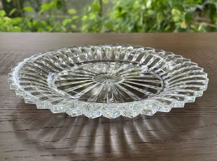 Блюдо сервировочное Fiora Piemonte круглое 28,5х2 см прозрачное