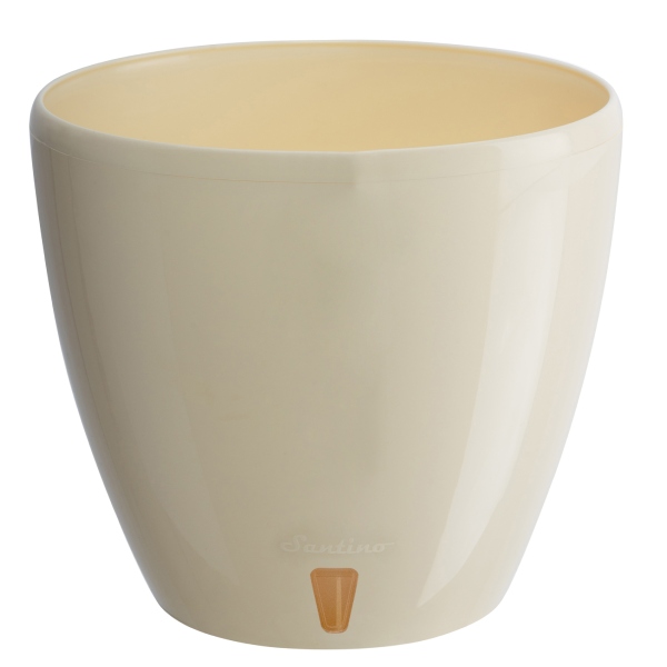 Вазон пластиковый Santino Deco Twin Plus круглый 12 л крем (DTWC120CRM) 