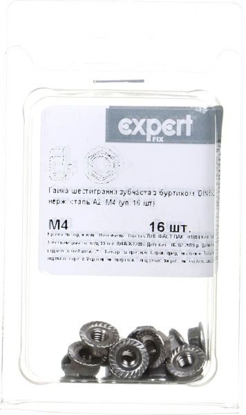Гайка М4 16 шт DIN6923