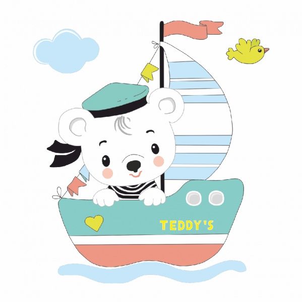 Полотно на картоні з контуром Кораблик мрії 20х20 см Rosa Start 