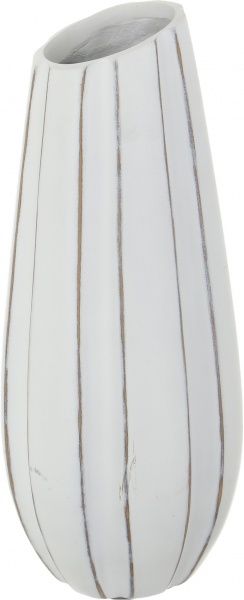 Ваза для цветов Elit 16х15х37,5 см белая