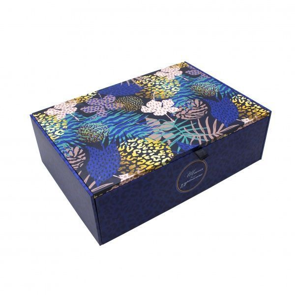 Шкатулка Джунгли M 18x26x7,5 см синий CooverBox