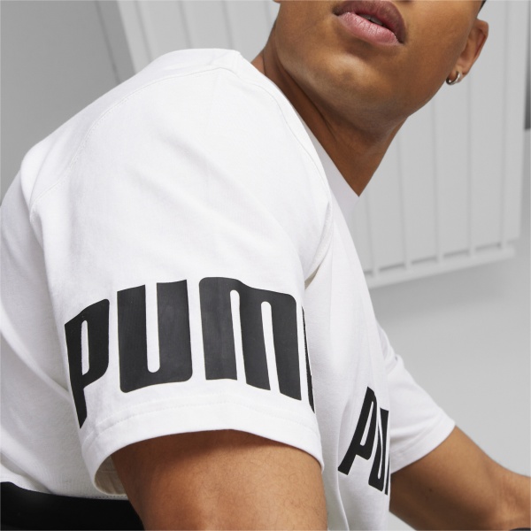 Футболка Puma POWER COLORBLOCK TEE 67332102 р.S білий