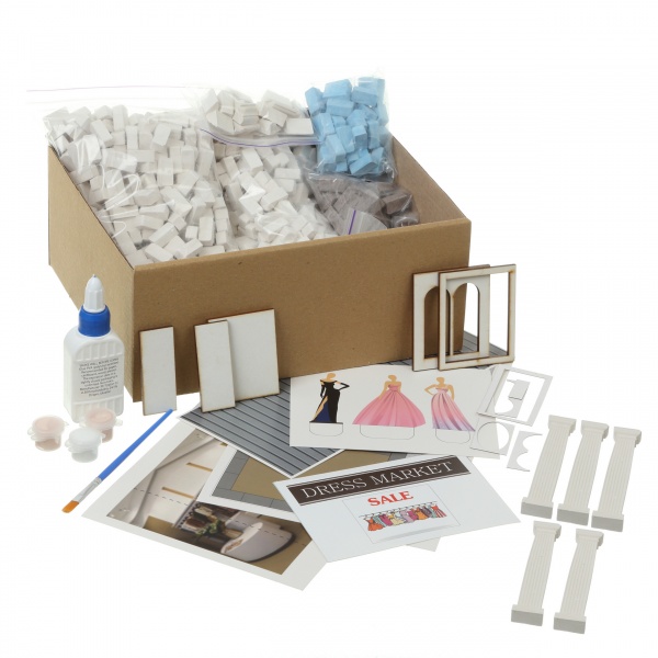 Конструктор из мини-кирпичиков Reducio Dress Market Магазин платьев 71153