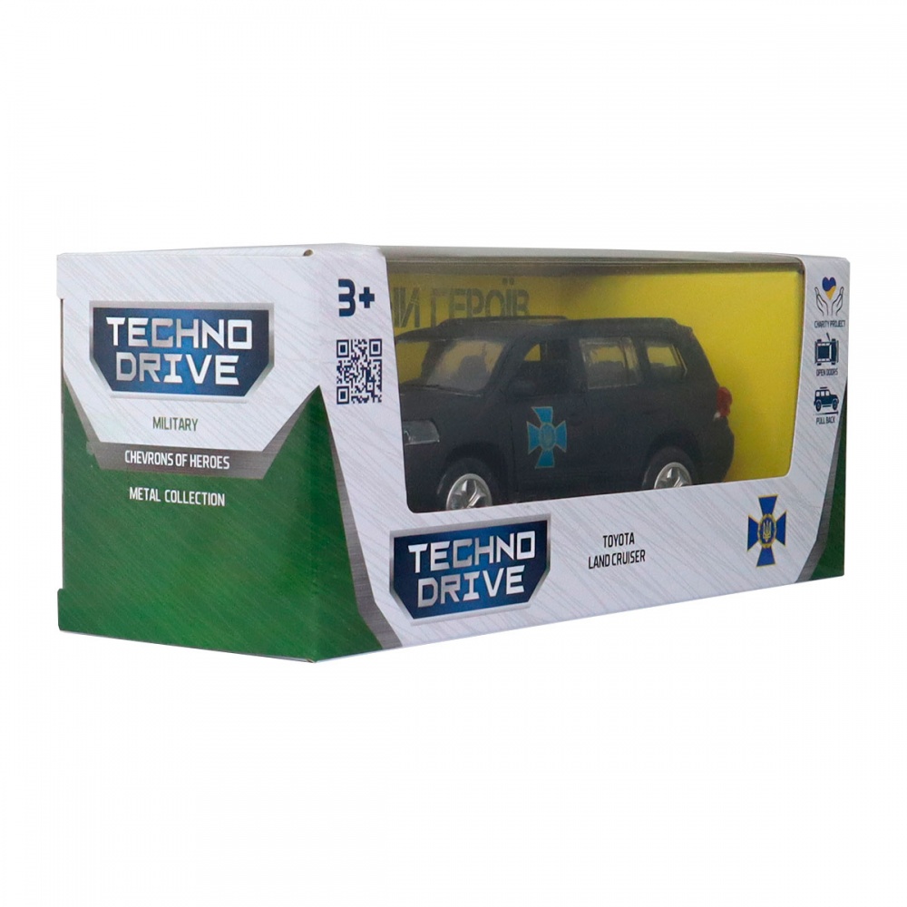 Автомодель TechnoDrive 1:32 серии Шевроны Героев Land Cruiser ЦСО Альфа KM6010SA