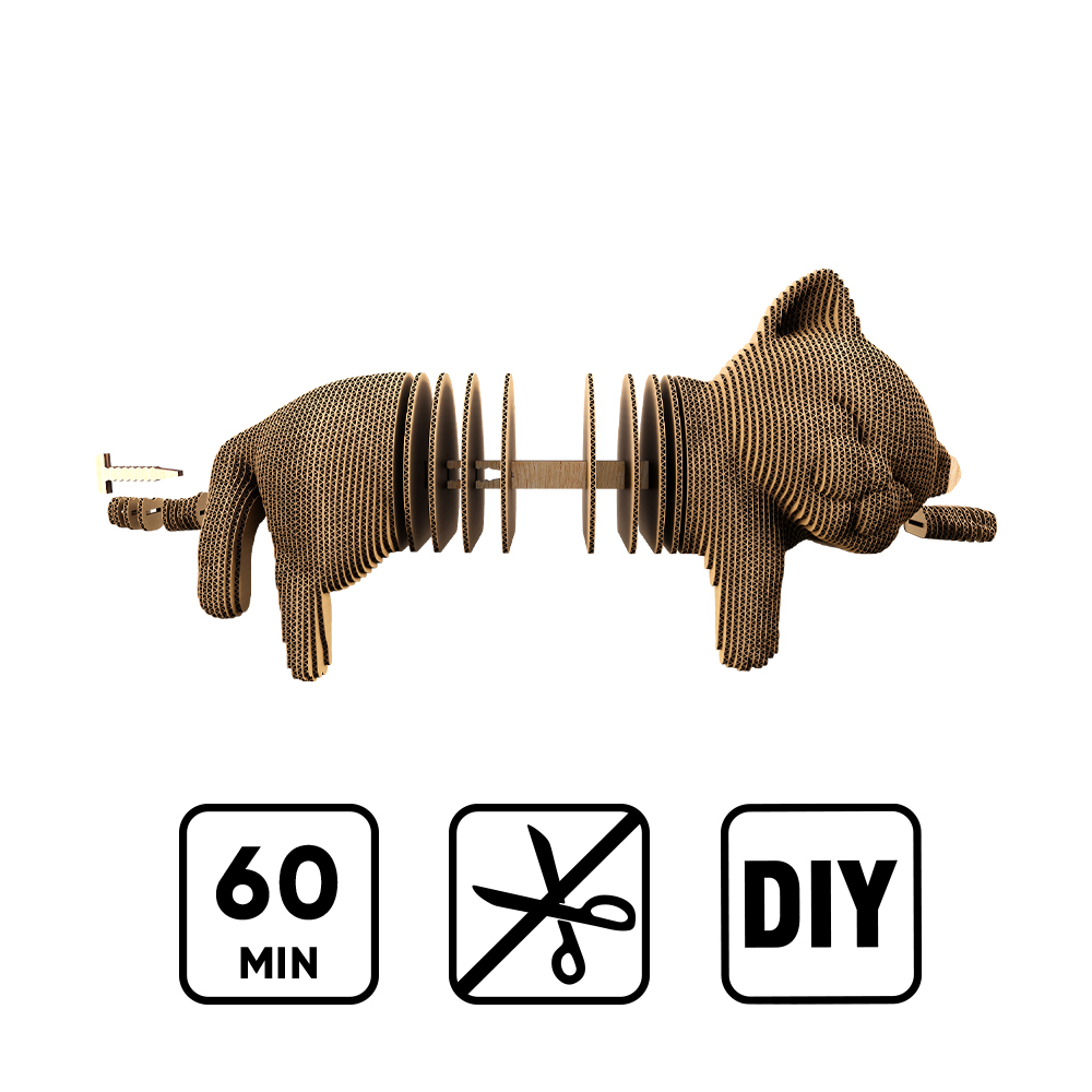 Конструктор картонный Cartonic 3D Puzzle SLEEPY KITTEN CARTMNSLEEP