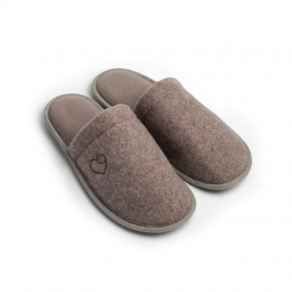 Тапки домашние Twins Lama с вышивкой 15906 р.40/41 коричневый