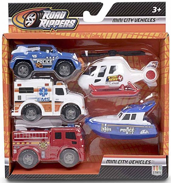 Ігровий набір Toy State Міні-техніка Міські служби порятунку (5 шт в наборі)