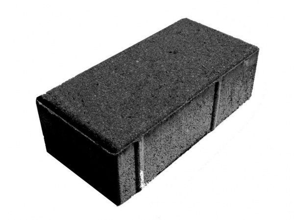 Тротуарна плитка Кирпич 100х200х45 мм чорна