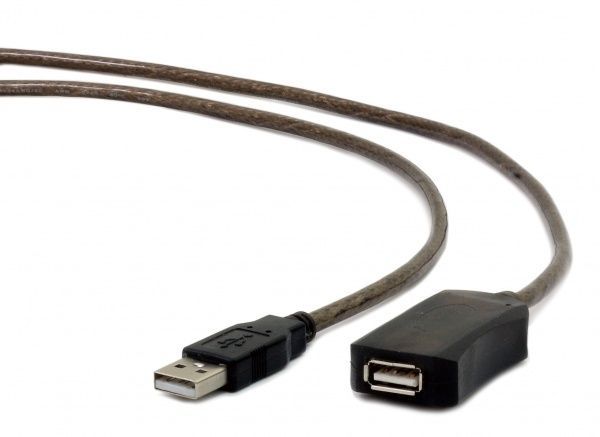 Кабель Cablexpert 10 м чорний (UAE-01-10M) подовжувач USB2.0, активний 