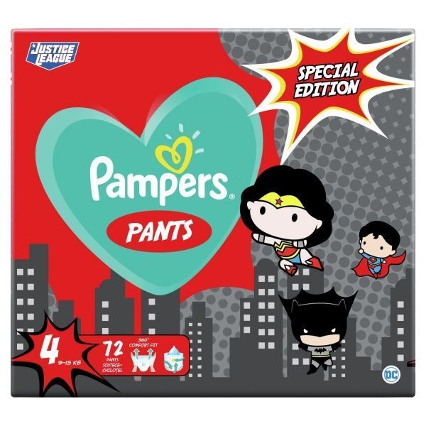 Підгузки-трусики Pampers Pants Розмір 4 (9-15 кг) 72 шт.