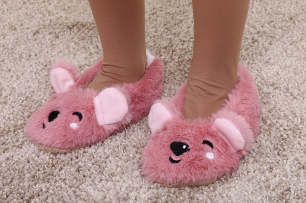 Капці дитячі для дівчинки Maxwin KIDS Звірята Кролик р.29-31 рожевий 