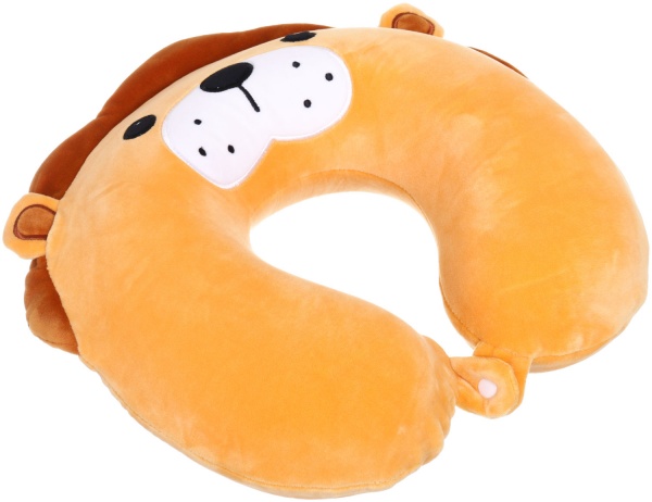 Подушка дорожная Львенок 30х30 см желтый Luna