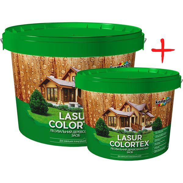 Комплект лазурі Kompozit Colortex палісандр 2.5 л + 0.9 л
