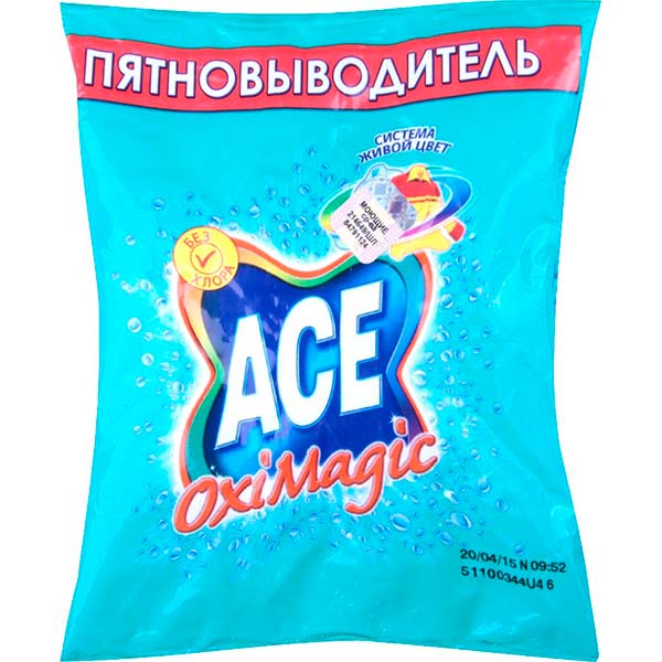 Пятновыводитель ACE Oxi Magic Color 200 г