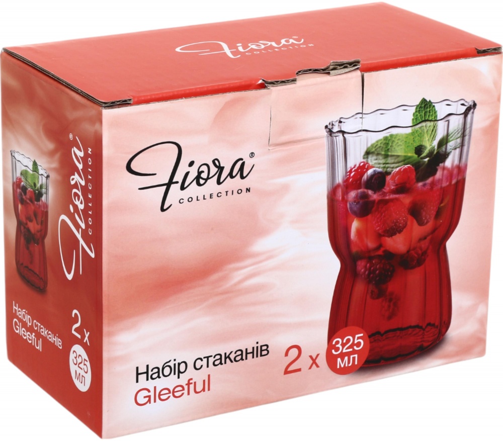 Набор стаканов низких Fiora Gleeful стекло 325 мл 2 шт.