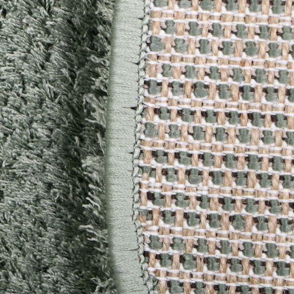 Ковер Ozkaplan Karpet Gold Shaggy O темно-зеленый 0,8х1,5 м