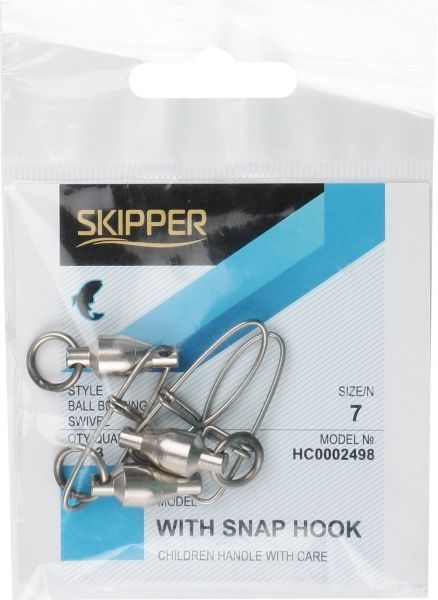 Вертлюг с застежкой Skipper 3 шт. №7